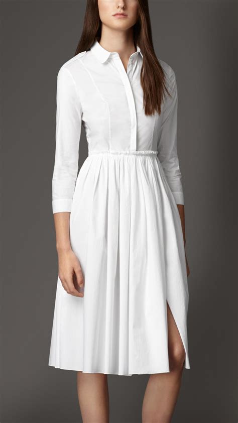 burberry white gown|burberry white shirt sale.